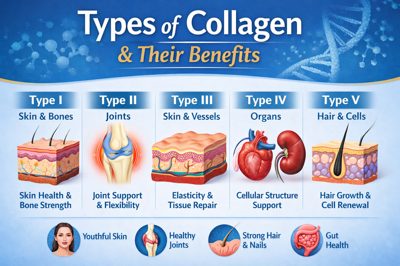 Collagen Types, Benefits, and Importance for Skin, Joints, and Overall Health