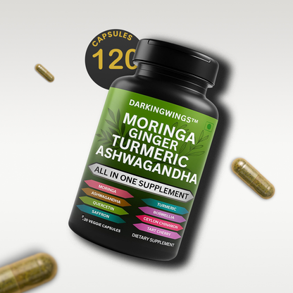 Moringa and Turmeric Curcumin Supplement for Joint Support for Women & Men