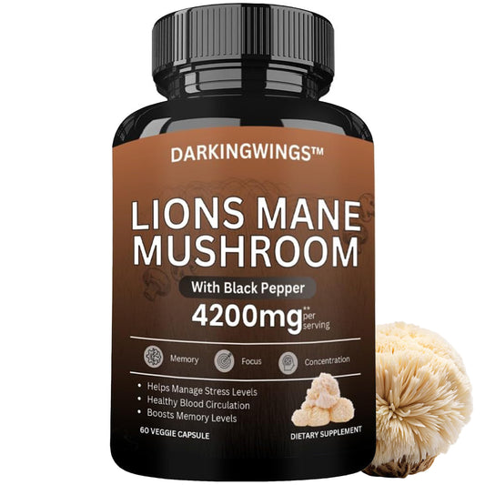 Lions Mane Supplement Capsules 4200mg