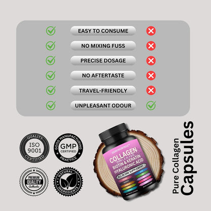 Multi Collagen Pills Peptides Hair Skin and Nails Vitamins Capsule