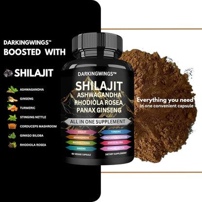 Shilajit, Panax Ginseng & Ashwagandha Capsule