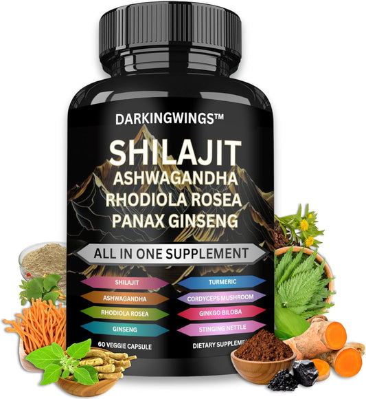 Shilajit, Panax Ginseng & Ashwagandha Capsule