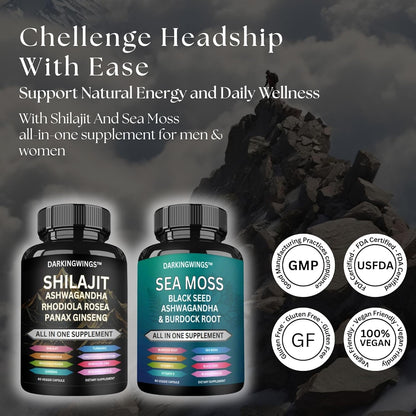 Shilajit and sea moss Bundel