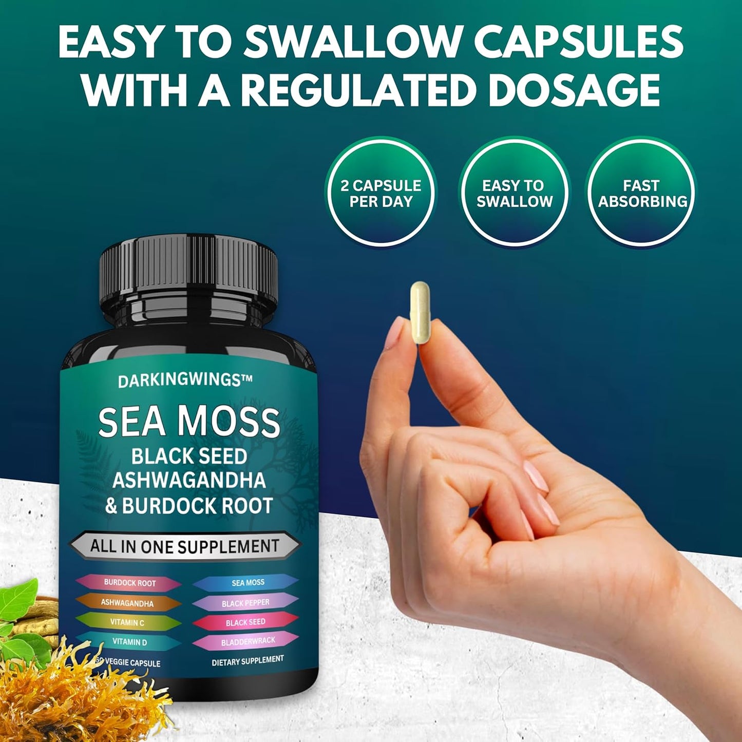 Collagen And Sea Moss Capsule - Bland of Ultimate Beauty