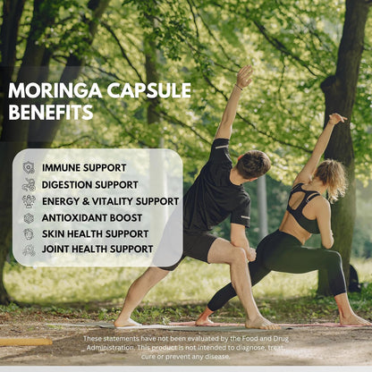 Moringa and Turmeric Curcumin Supplement for Joint Support for Women & Men